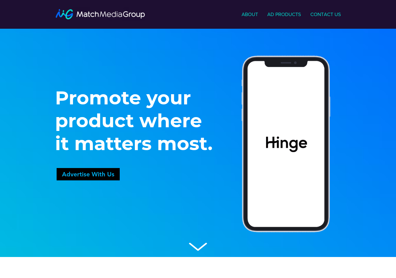 Match Media Group live website homepage screenshot